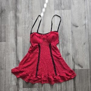 Black & Red Lingerie Dress Size Medium